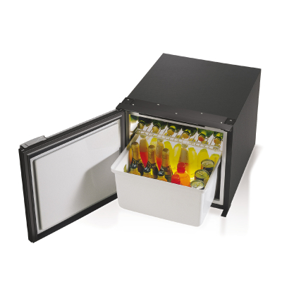 Portable fridge and freezer for special installation, C47 Airlock, Black, Vitrifrigo